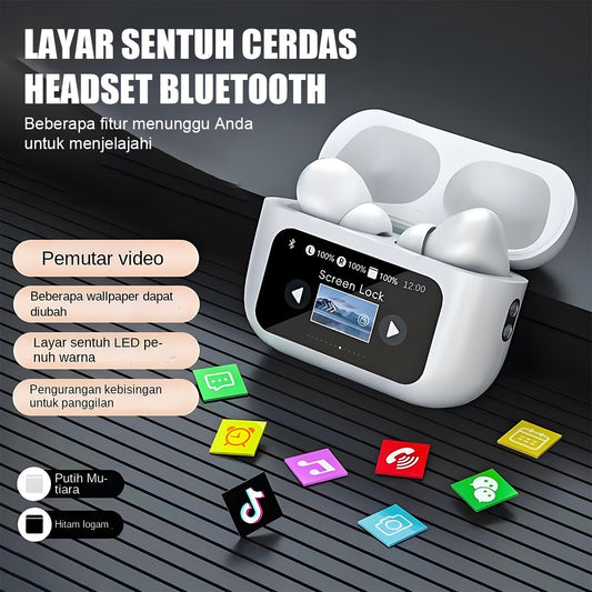 TWS Bluetooth 5.4 Wireless Earbuds with Touch LCD