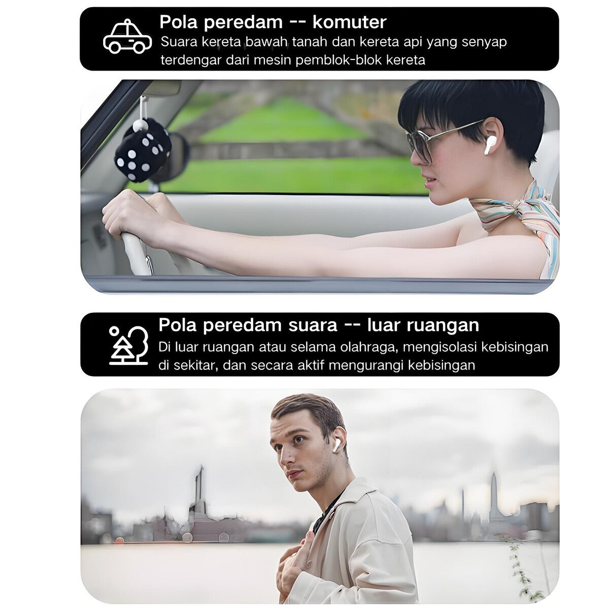 TWS Bluetooth 5.4 Wireless Earbuds with Touch LCD