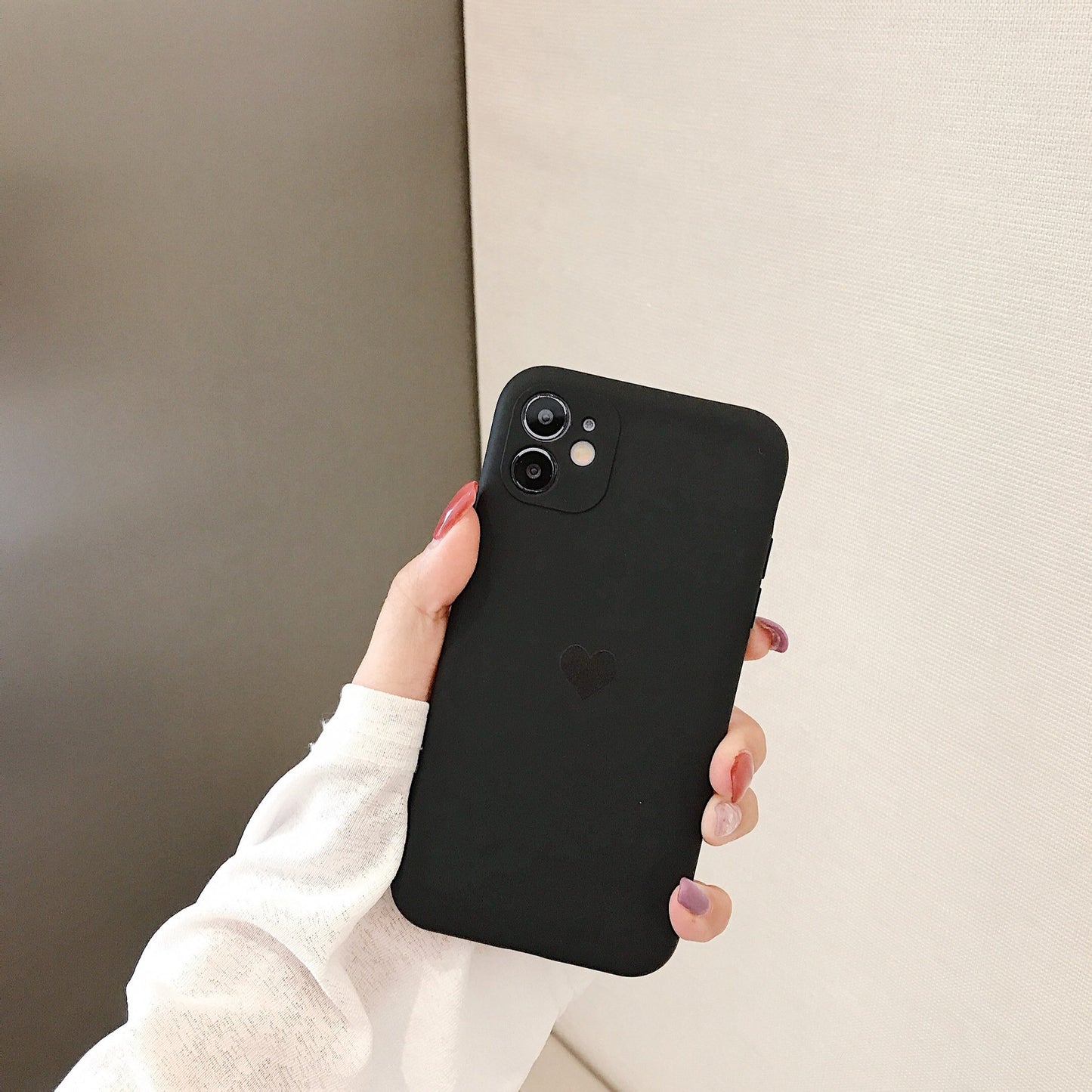 Liquid Heart Frosted Phone Case