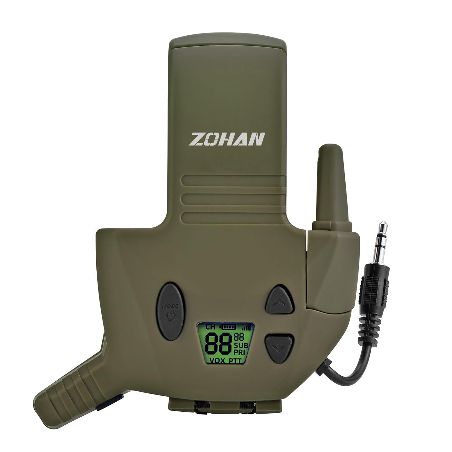Walkie Talkie Adapter for Walkers Razor Slim Electronic Shooting Ear Muffs Handsfree Communication Suitable for Firearms Instructor Shooting Range Safety Officer Easy to Operate Green